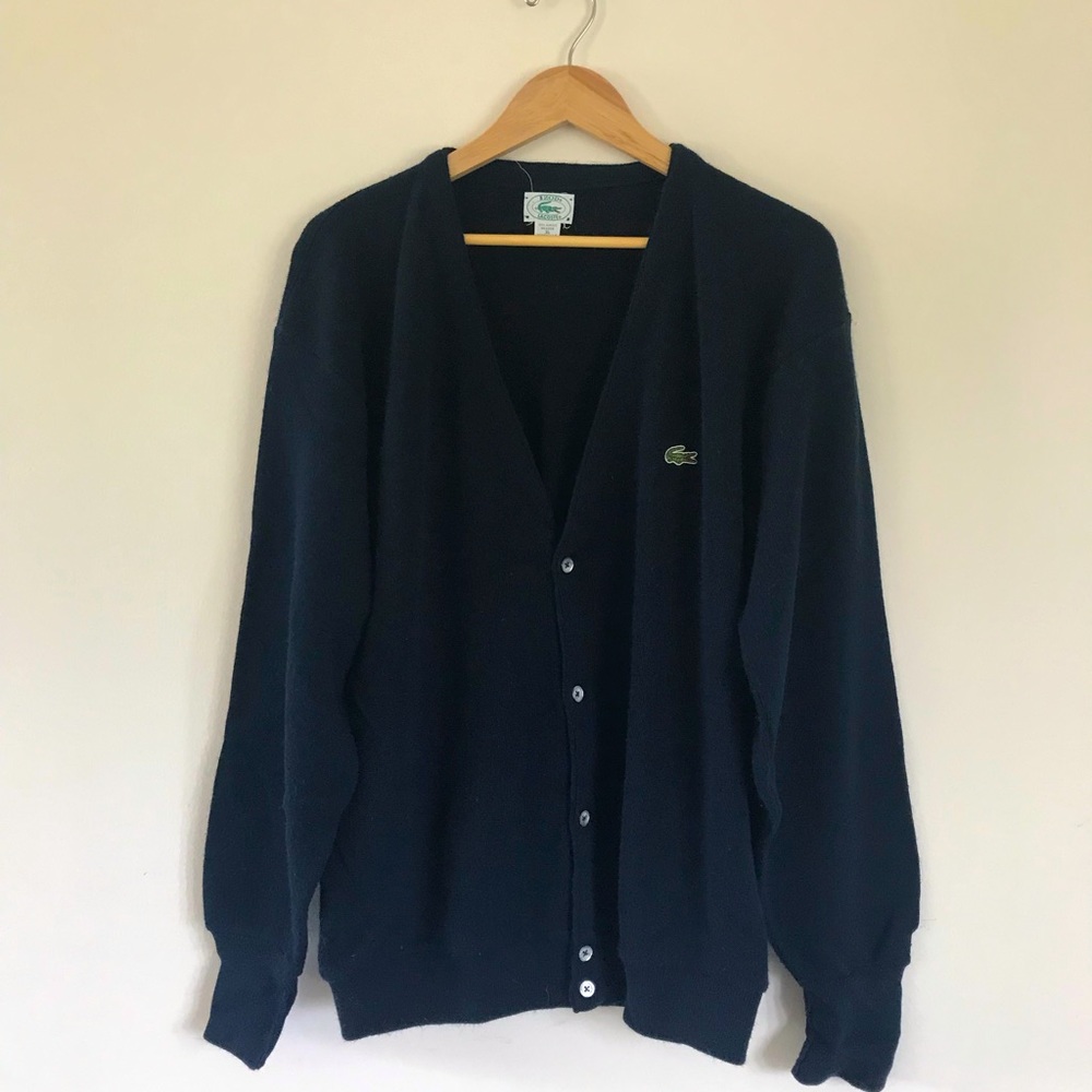 Men’s Vintage Izod Lacoste cardigan Sweater
